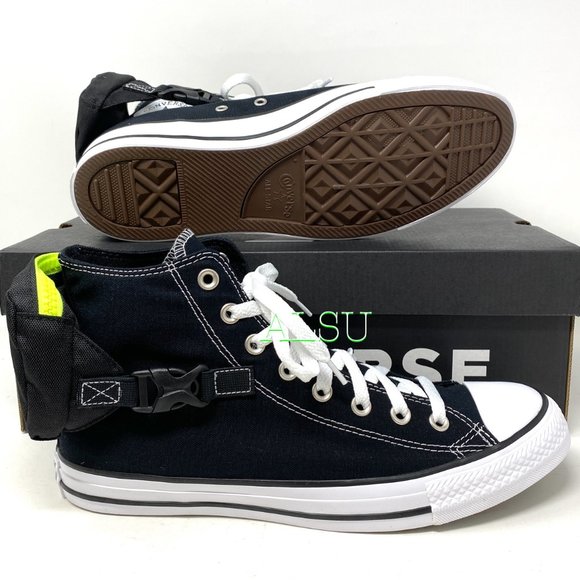 Converse Chuck Taylor AS High Top Buckle Black Men's Size 10 10.5 168261C - Picture 3 of 11